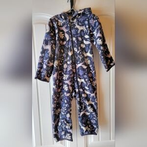 Cozy Blue and Pink Animal Print Onesie